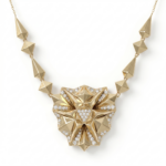 Pyramid Diamond Necklace - Image 2