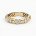 Pyramid Diamond Ring
