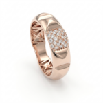 Pyramid Diamond Ring