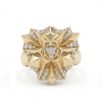Pyramid Diamond Ring