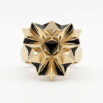 Pyramid Gold Ring