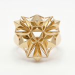 Pyramid Gold Ring