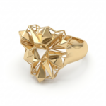 Pyramid Gold Ring - Image 2