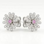 Flower Diamond Earrings - Image 2