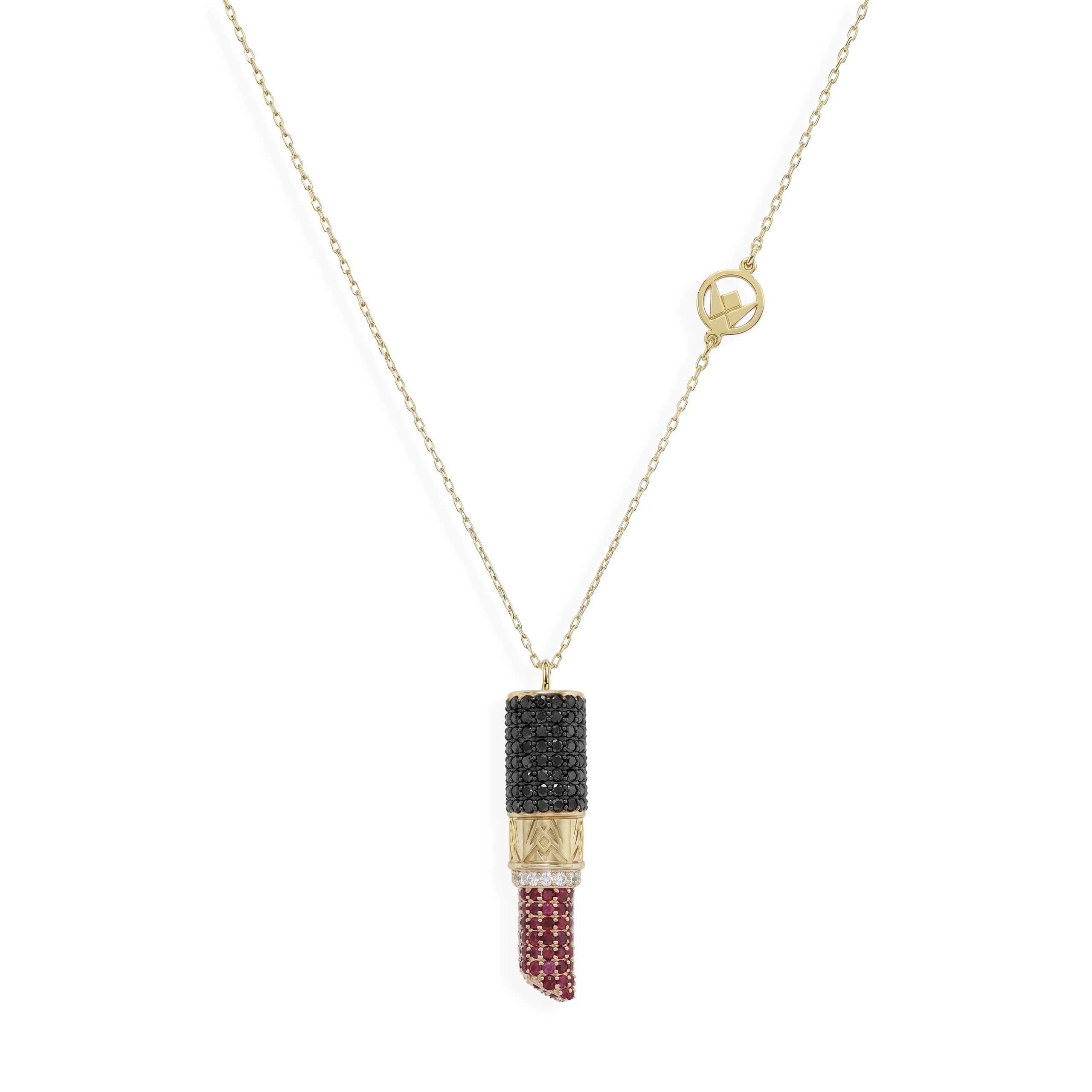 FDPLPW4957AT1FA0CRRSM Lipstick With Black Diamonds Necklace - Image 1