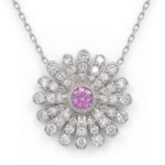 Flower Diamond Necklace - Image 2