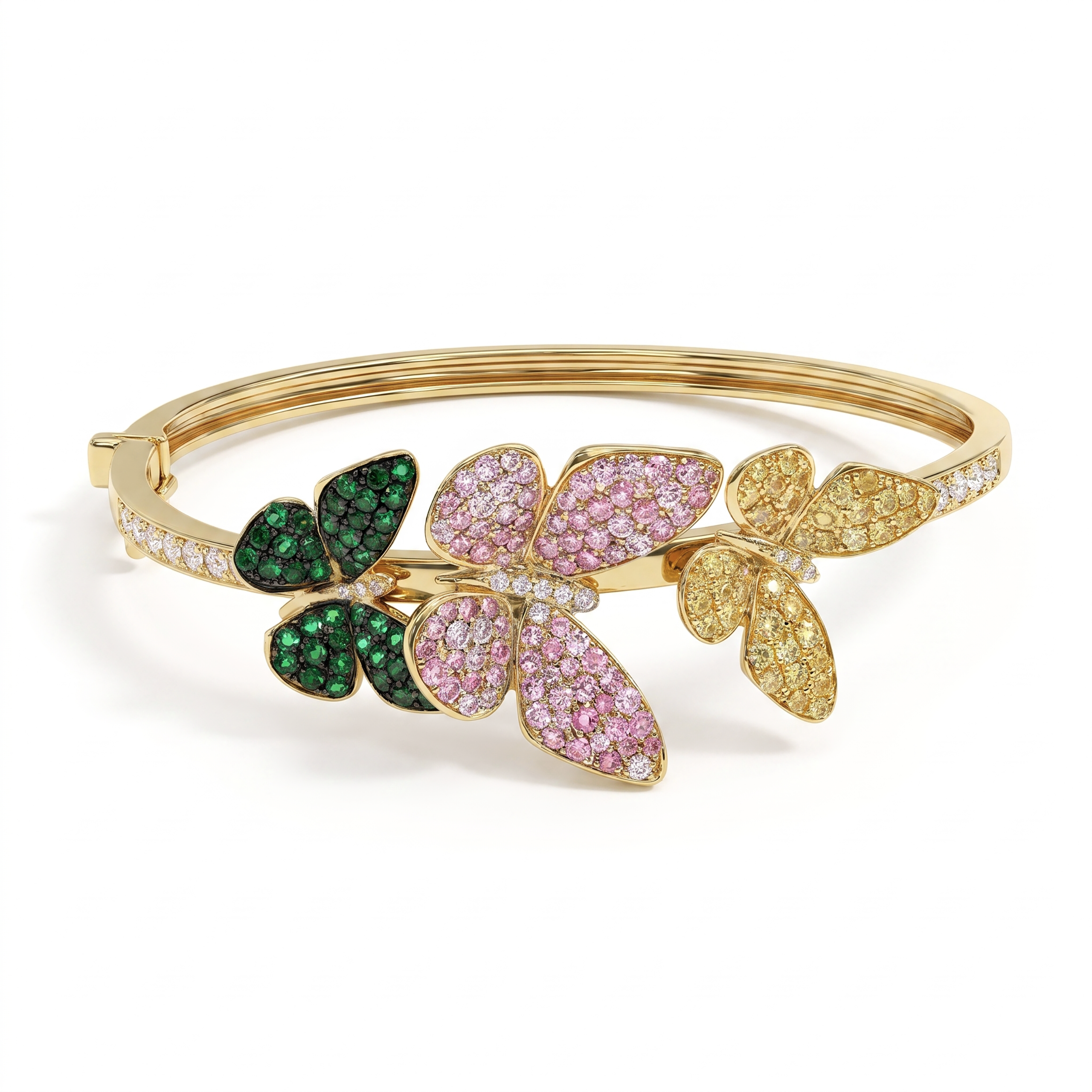 FDGBTW4969AP3FA0MDRSY Butterfly Bangle with Diamonds - Image 1