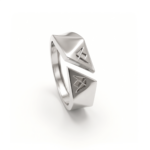 Pyramid Gold Ring