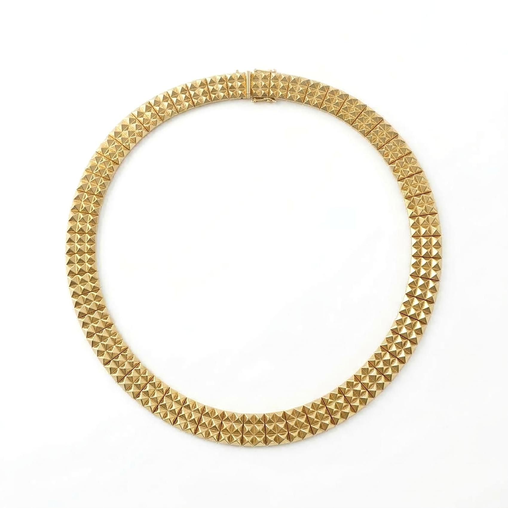 FGNPRW6956GGD010P000Y Pyramid Gold Necklace - Image 1