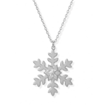 Snowflake Gold Necklace - Image 2