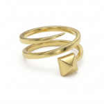 Pyramid Gold Ring - Image 2