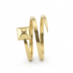 Pyramid Gold Ring - Image 3