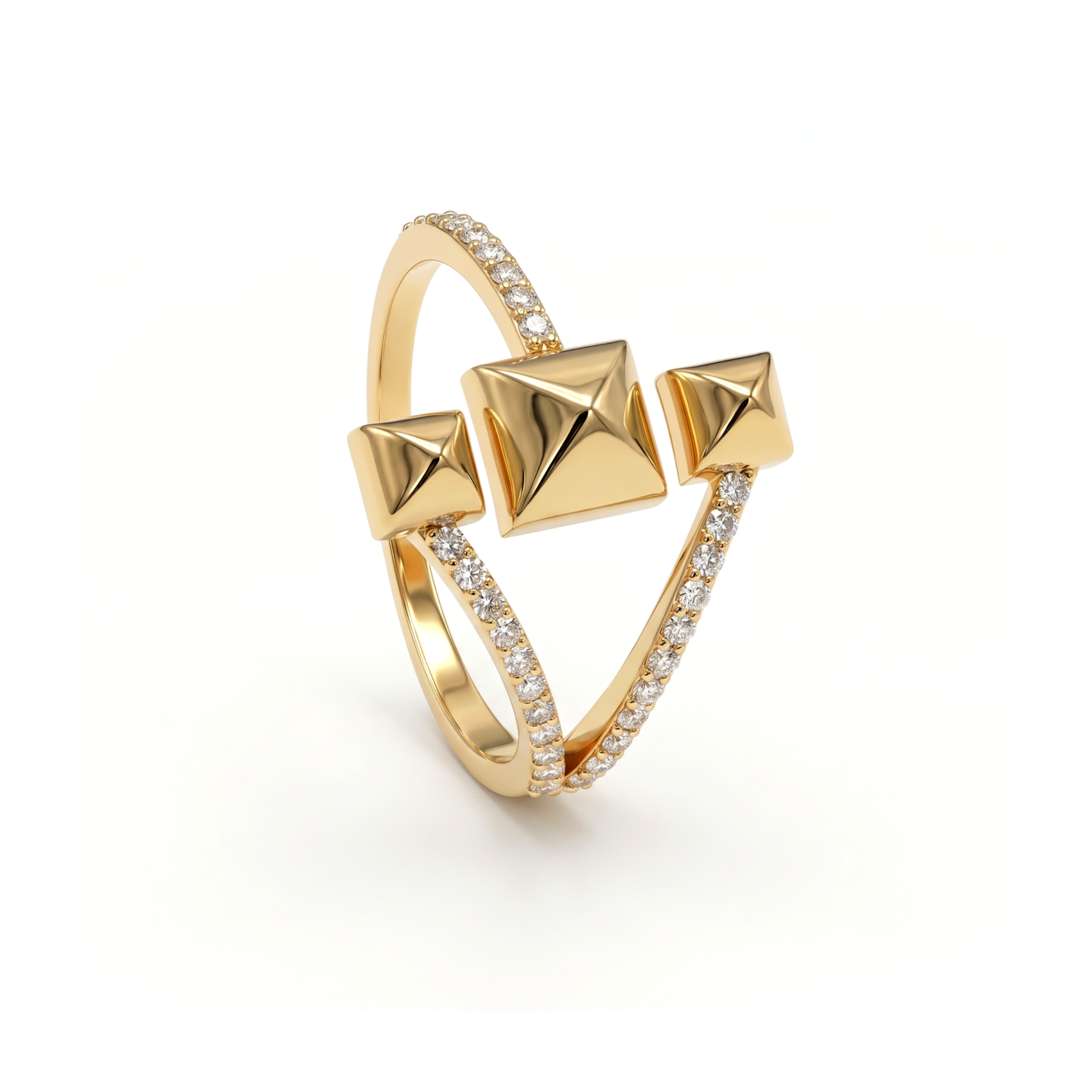 FLRPRW6956BT1H10ADRSY-B Pyramid Diamond Ring - Image 1